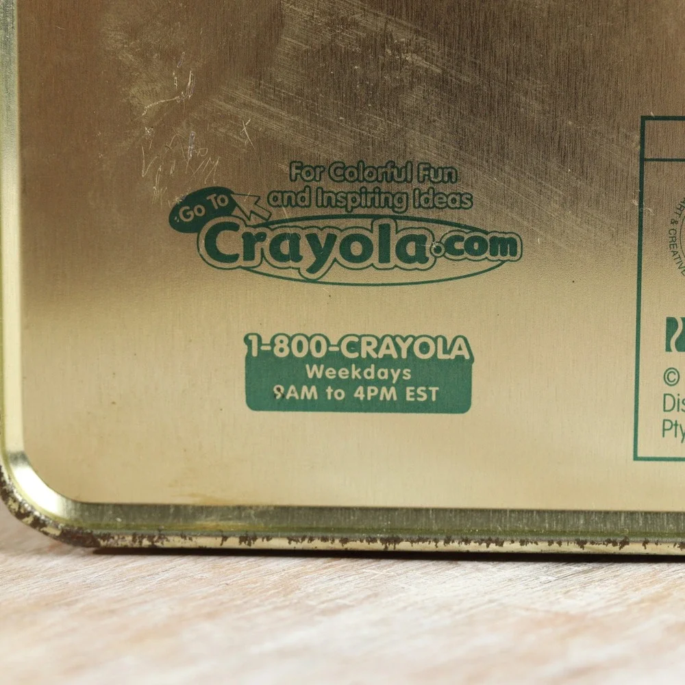 Crayola 100th Anniversary Tin 1903-2003 Retired Colors 64 Count Gold Medal Box